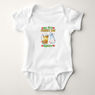 Unser erster Tag des Vaters zusammen Baby Strampler
