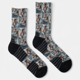 Unser Erster Valentinstag als Foto Socken