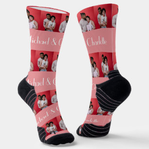 Unser Erster Valentinstag als Foto Socken