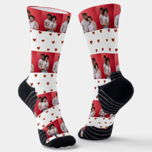 Unser Erster Valentinstag als Foto Socken