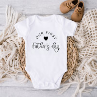 Unser erster Vatertag Baby T - Shirt