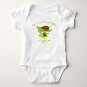 Unser erster Vatertag, Baby Turtle individuelle Na Strampler