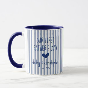 Unser erster Vatertag Personalisierte Tasse für Pa