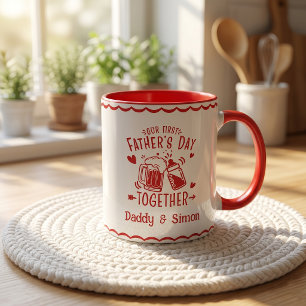 Unser erster Vatertag zusammen Tasse