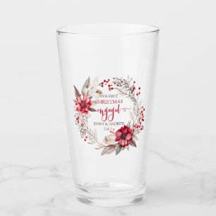 Unser erster Verlobter Weihnachtskranz Glas