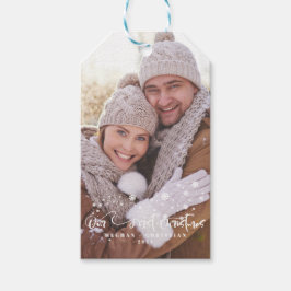 Unser erster Weihnachts-Foto Geschenkanhänger