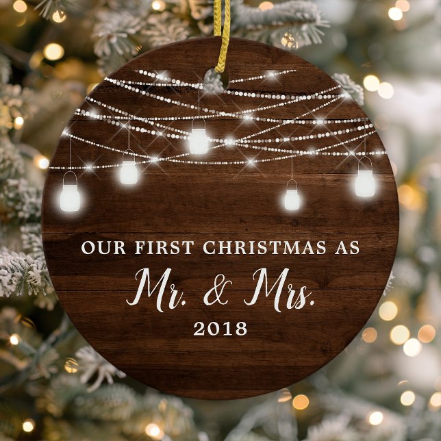 Unser erster Weihnachtsmann und Frau Holiday Custo Keramik Ornament (Von Creator hochgeladen)