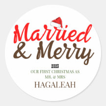 Unser erster Weihnachtsmann und Frau Newlywed fror