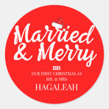 Unser erster Weihnachtsmann und Frau Newlywed fror