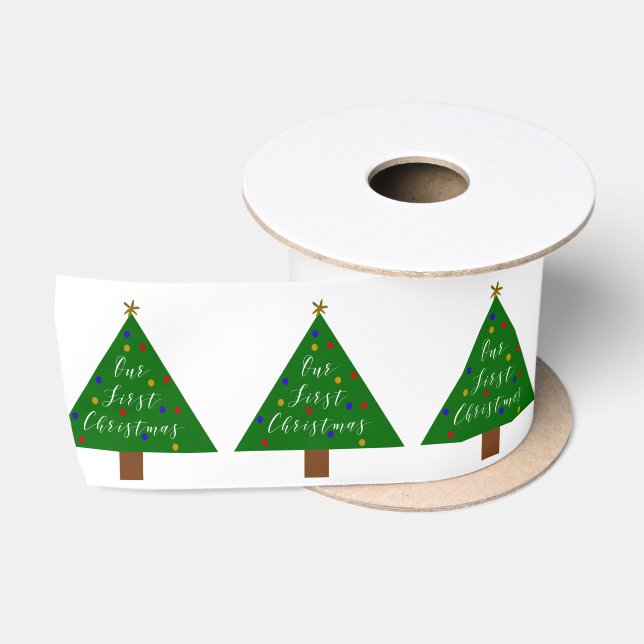 Unser erster Weihnachtsurlaub Satinband (Spule)