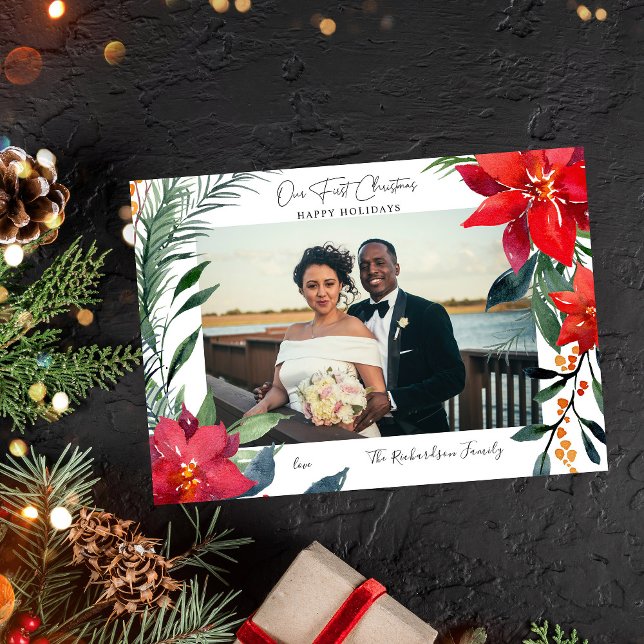 Unser erstes Chrismas Poinsettia-Foto (Von Creator hochgeladen)