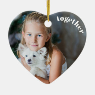Unser erstes Foto zu Weihnachten zusammen Keramik Ornament