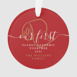 Unser erstes globales Pandemie-Foto zusammen Ornament