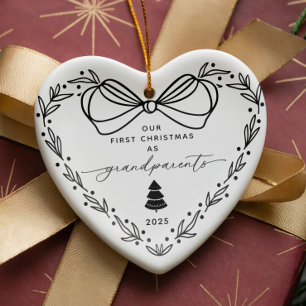 Unser erstes Großeltern zu Weihnachten Keramik Ornament
