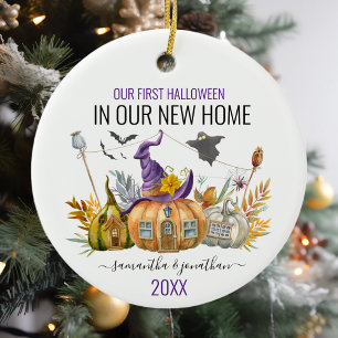 Unser erstes Halloween in unserem neuen Zuhause Aq Keramik Ornament