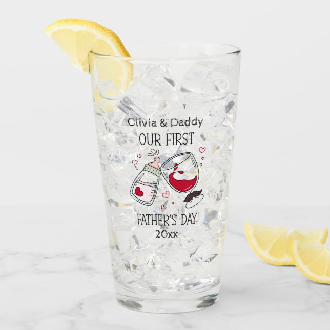 Unser erstes Mädchen am Tag des Vaters Glas (Vorderseite Ice)