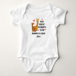 Unser erstes Muttertag Giraffe 2025 Baby Strampler