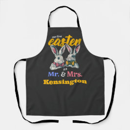 Unser erstes Ostern als Herr und Frau Bunny Rabbit Schürze