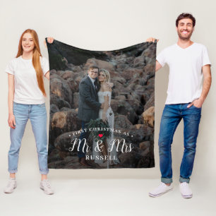 Unser erstes Personalisiertes Foto zu Weihnachten Fleecedecke