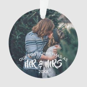 Unser erstes Personalisiertes Foto zu Weihnachten Ornament