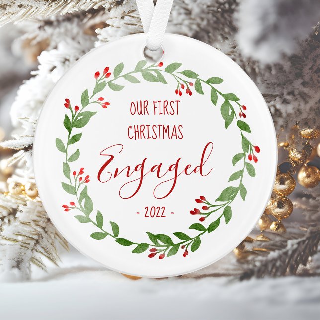 Unser erstes Verlobtes Foto für Weihnachten Ornament (Von Creator hochgeladen)