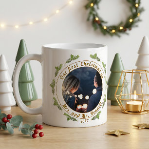 Unser erstes Weihnachten als Frau. & Mr. Script Fo Kaffeetasse