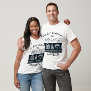 Unser erstes Weihnachten als frischvermähltes Paar T-Shirt
