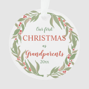Unser erstes Weihnachten als Großeltern  Ornament