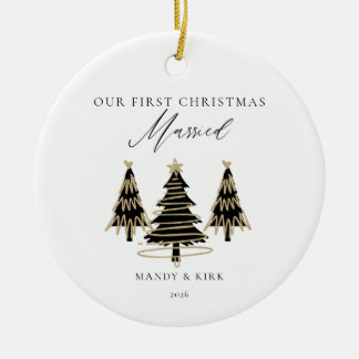 Unser erstes Weihnachten als Herr & Frau Schmuck | Keramik Ornament