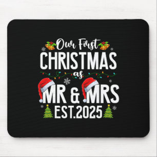 Unser erstes Weihnachten als Herr und Frau 2025 Ve Mousepad