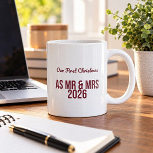 Unser erstes Weihnachten als Herr und Frau 2026 Lu Kaffeetasse