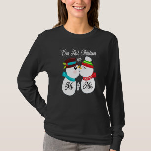 Unser erstes Weihnachten als Herr und Frau passend T-Shirt
