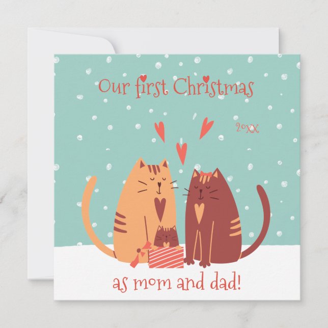 Unser erstes Weihnachten als Mama und Vater! Niedl (Vorderseite)