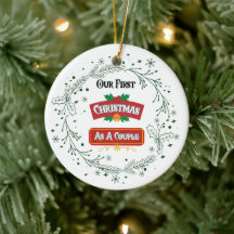 Unser erstes Weihnachten als Paar-Ornament