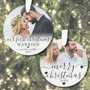 Unser erstes Weihnachten als verheiratetes Paar 2 Ornament
