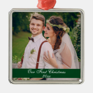Unser erstes Weihnachten, das erstklassigen Silbernes Ornament