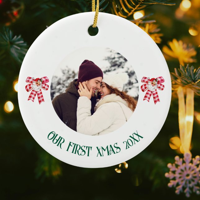 Unser erstes Weihnachten & Foto, Weihnachten, Pers Keramik Ornament (Von Creator hochgeladen)