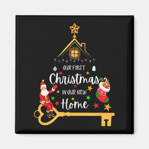 Unser erstes Weihnachten in unserem neuen Zuhause Magnet