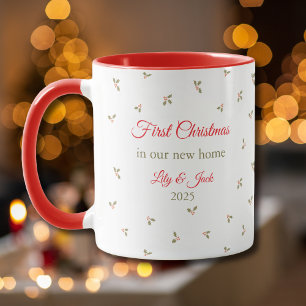 Unser erstes Weihnachten in unserem neuen Zuhause  Tasse