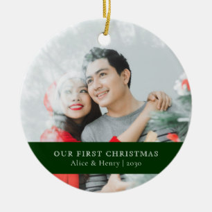Unser erstes Weihnachten   Minimalistische Foto vo Keramik Ornament