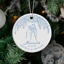 Unser erstes Weihnachten verheiratet Blaue whimsic
