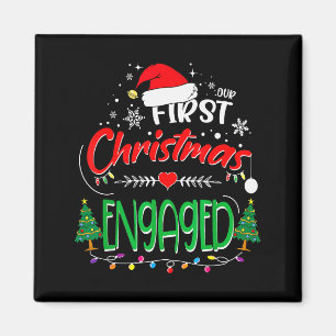 Unser erstes Weihnachten verlobt 2021 1. Weihnacht Magnet