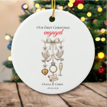 Unser erstes Weihnachten verlobt Süßer Ring Termin