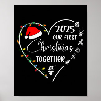 Unser erstes Weihnachten zusammen 2025 passendes W Poster