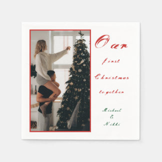 Unser erstes Weihnachten zusammen – Benutzerdefini Serviette