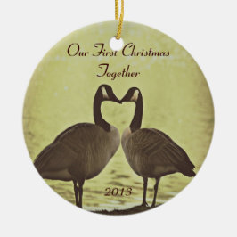 Unser erstes Weihnachten zusammen Keramik Ornament
