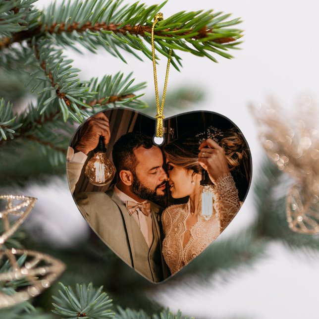 Unser erstes Weihnachts-Elegante Rose Gold Couple  Ornament (Von Creator hochgeladen)
