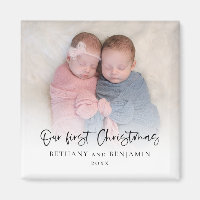 Unser erstes Weihnachts-Foto-Script Twin Baby-Name