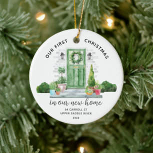 Unser erstes Weihnachts-New House-Keramik-Ornament Keramik Ornament