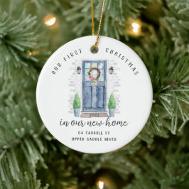Unser erstes Weihnachts-New House-Keramik-Ornament Keramik Ornament